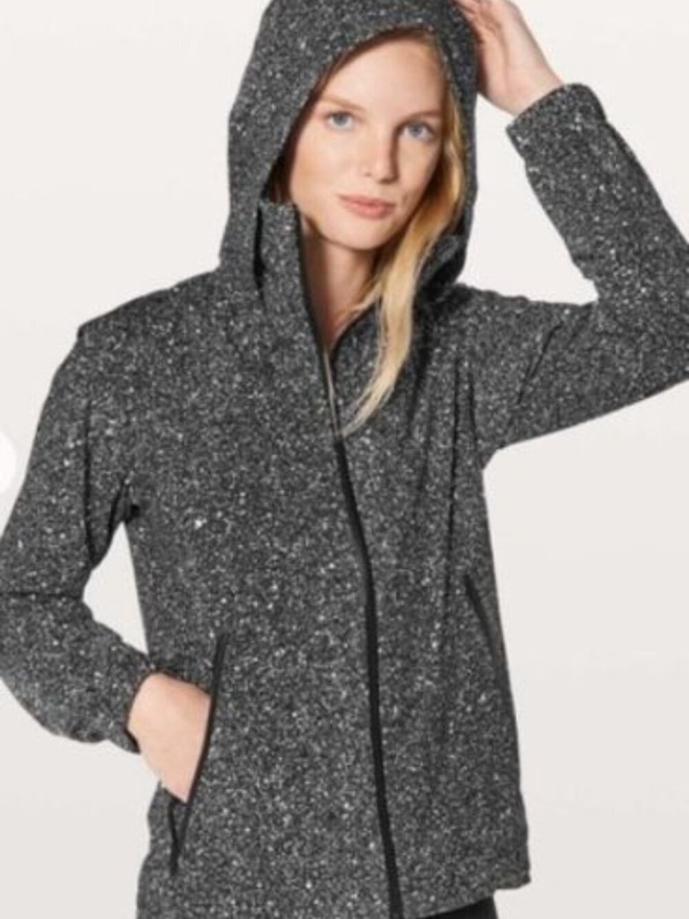 Lululemon Here To Move Jacket in Luminesce Splatter White Black